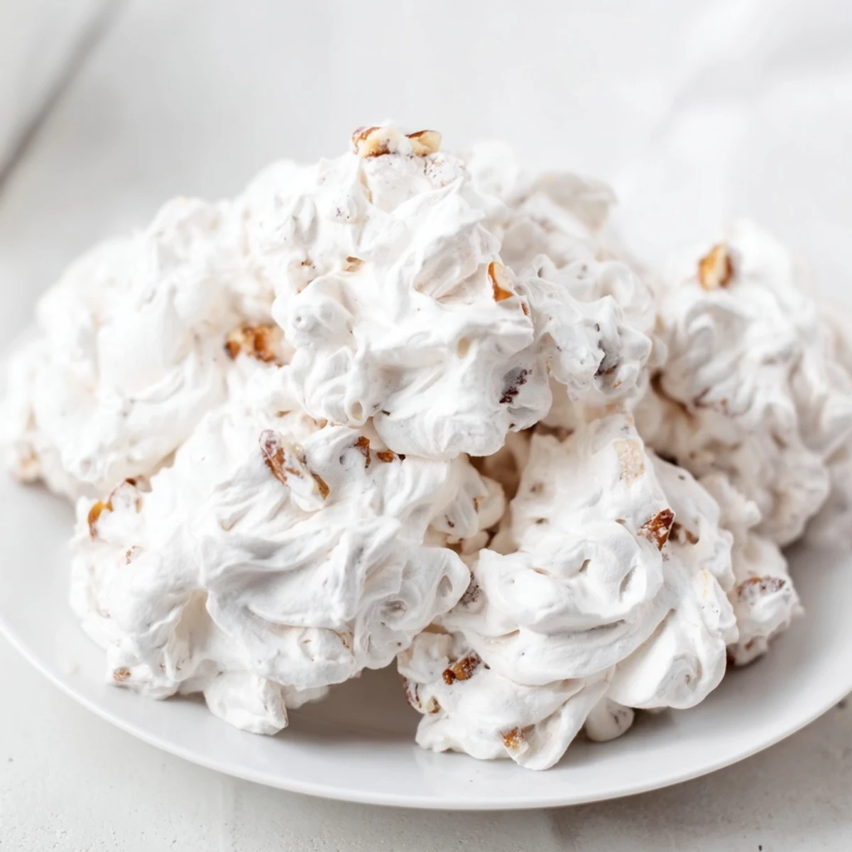 A batch of creamy, sweet divinity, a classic Southern dessert with a perfect texture.