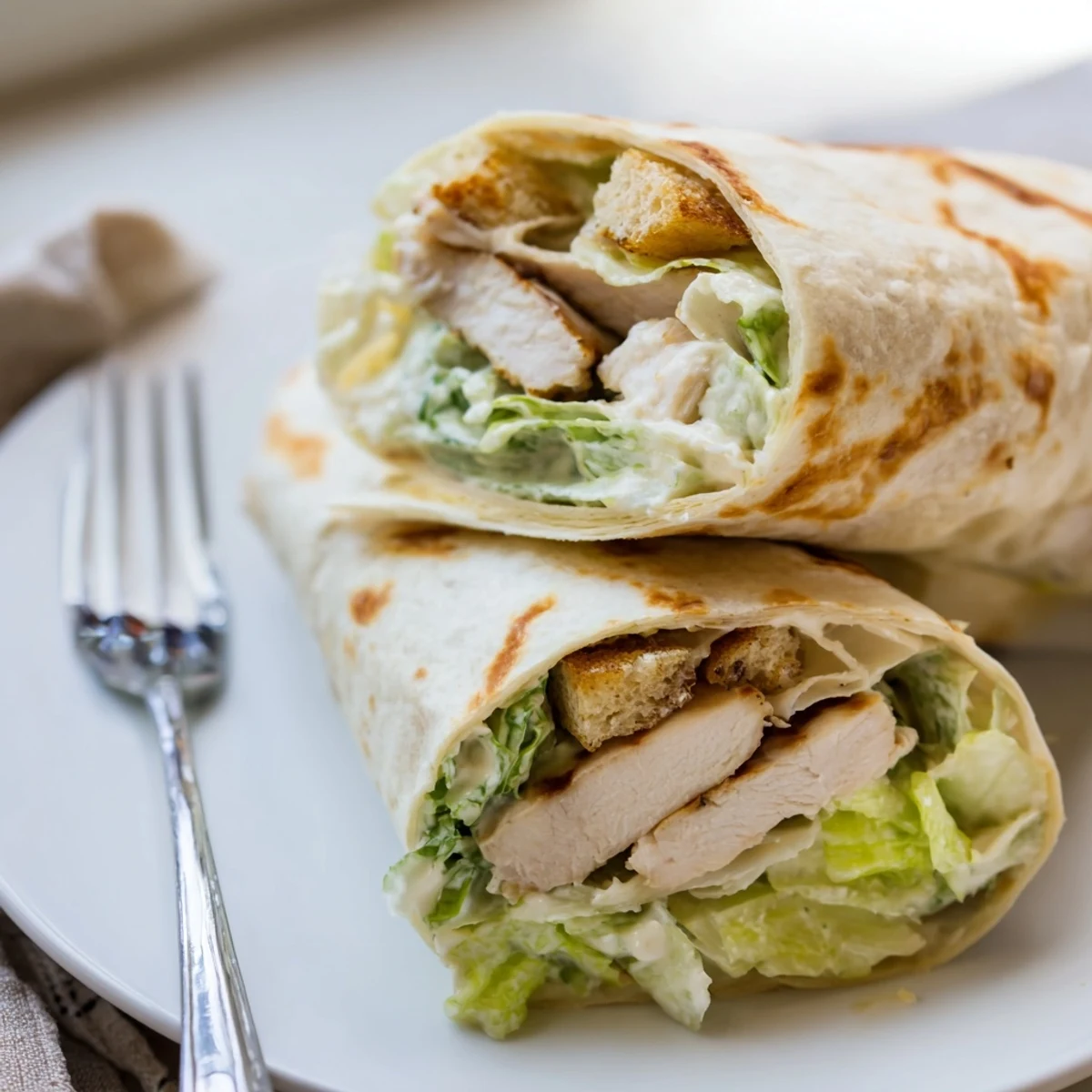 Caesar Chicken Salad Wrap