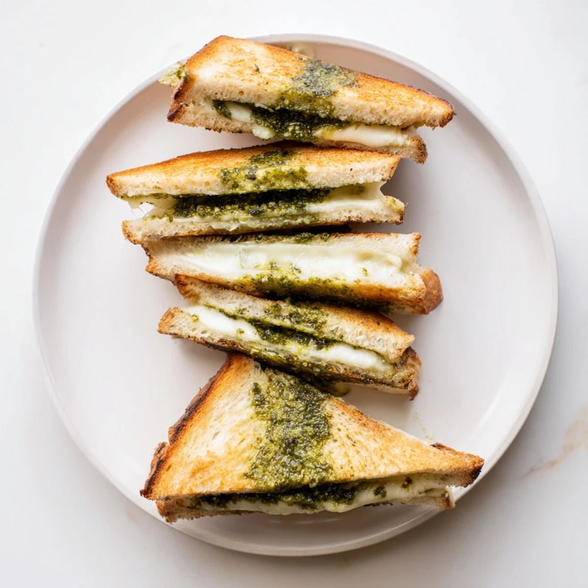 Sourdough Pesto Grilled Cheese