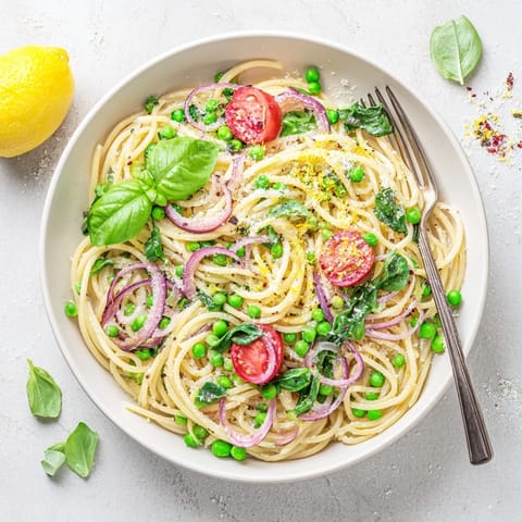 Spring Veggie One-Pot Spaghetti