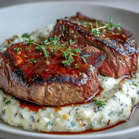 Venison Steaks with Caraway Swede