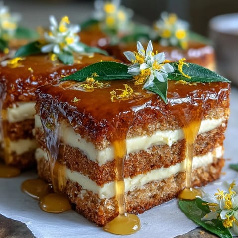 Spring naked cake with edible flowers and lemon curd, showcasing soft layers and vibrant floral garnish.