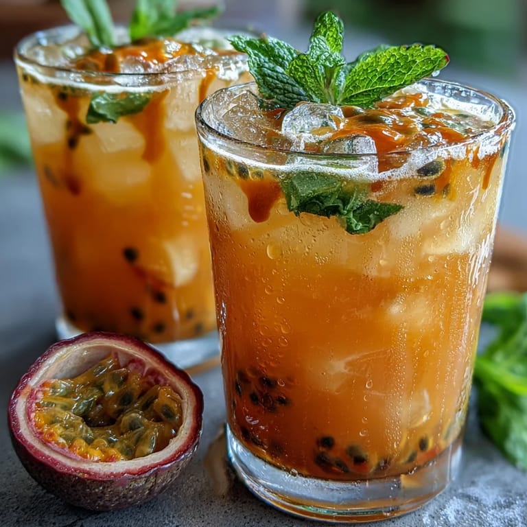 Savor this refreshing Tropical Sunrise Mocktail, a colorful passionfruit and orange drink.
